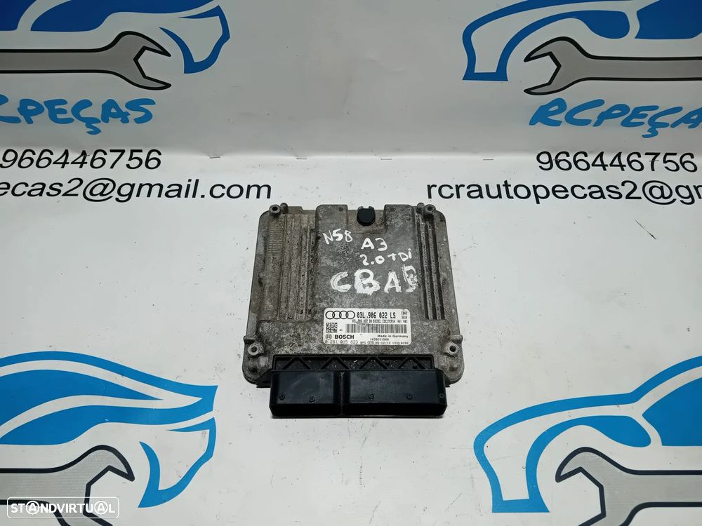 .Centralina Bosch Original Audi 2.0 TDi CBA 03L 906 022 LS / 0 281 015 823 - 1