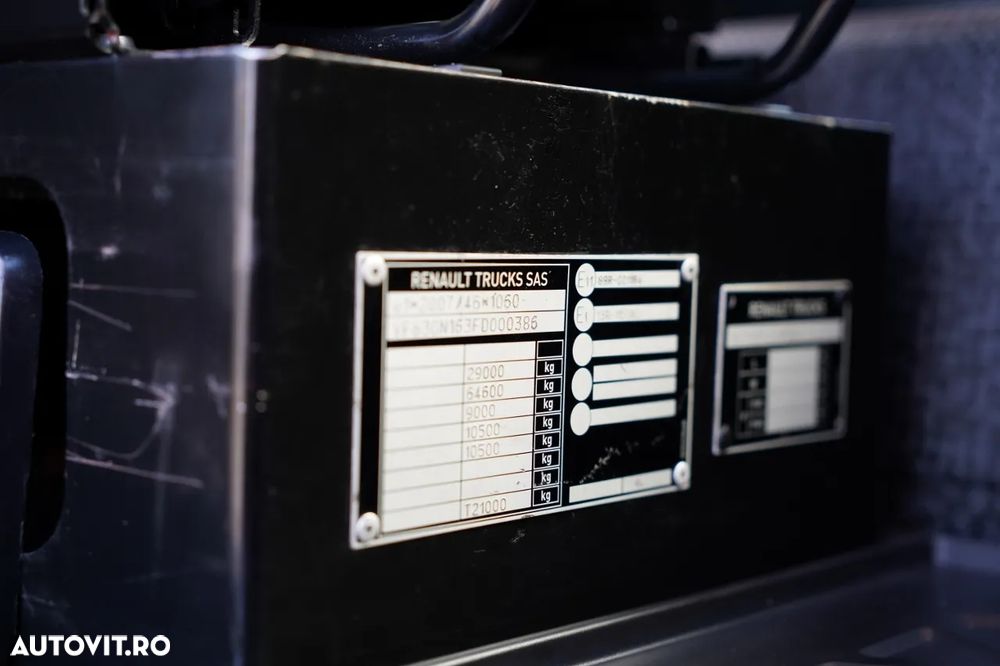 Renault C 430 / 6x4 / LIVRARE 6.7 M + CUPTOR HIAB 166 ES-4 / EXTENSIE 12.5 M / RADIOCOMANDĂ / FURCĂ / ROTATOARE - 37