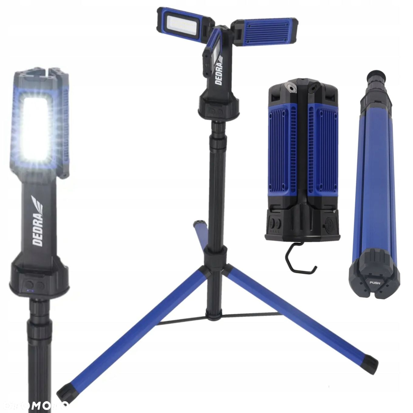 DEDRA LAMPA LED SKŁADANA WIELOFUNKCYJNA 4500LM STATYW DWIE BARWY L1069 - 12