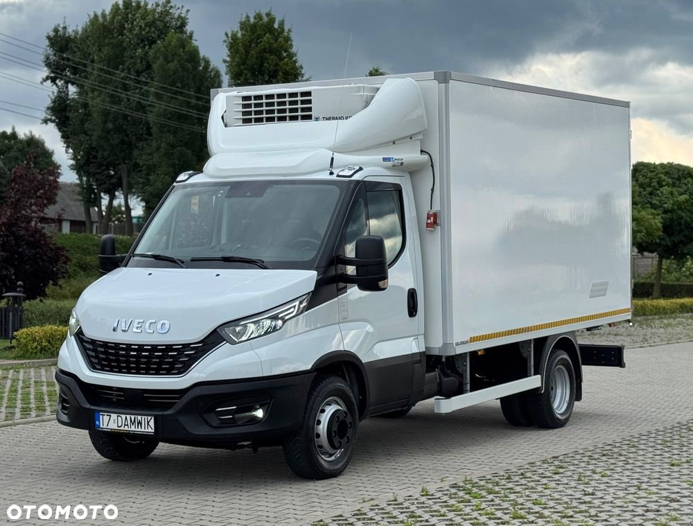 Iveco Daily‼️72C18‼️2021r 3.0 HI-MATIC Chłodnia/Mroźnia zakres -32C THERMO KING V-500 MAX Źródło Zasilania 400V Grube Ściany/Podłoga Przegroda komorowa‼️ Full LED na bliźniaku Salon Polska DMC7200kg - 2