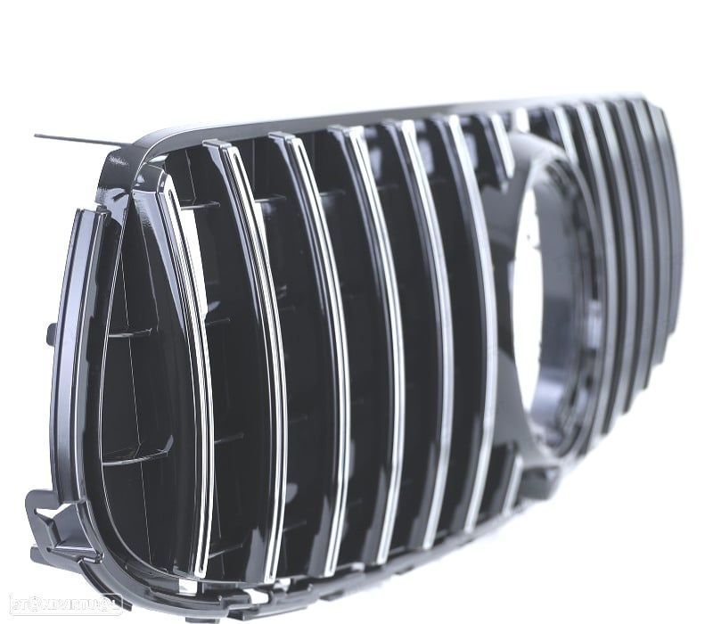 GRELHA FRONTAL MERCEDES CLASE GLC X253 SUV 20- AMG PRETO CROMO - 4