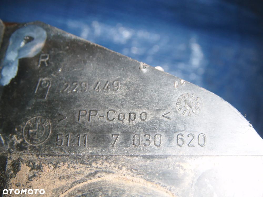 bmw e46  04r ślizg mocowanie zderzaka prawy przód  7030620 - 2