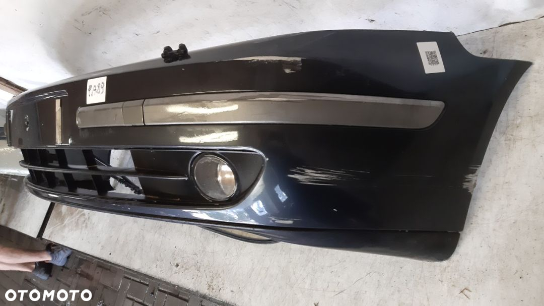 ^ ZDERZAK PRZOD PRZEDNI RENAULT LAGUNA 2 II SZARY GRAFITOWY SPRYSKIWACZE LAMP XENON HALOGENY - 2