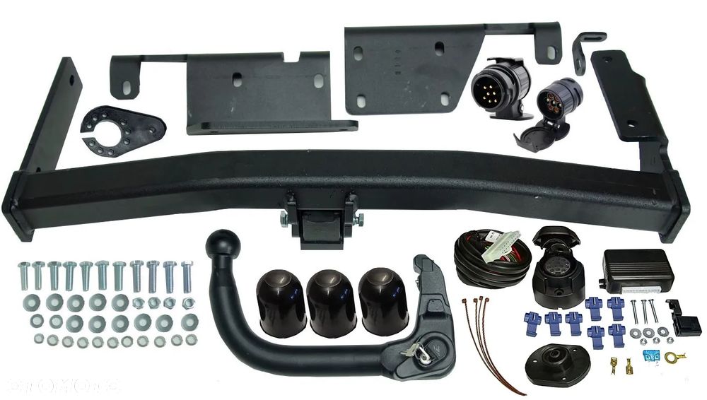 HAK HOLOWNICZY Z KULĄ WYPINANĄ PIONOWO+MODUŁ13PIN +WIĄZKA NISSAN MURANO3III Z52 od2014+USA - 2