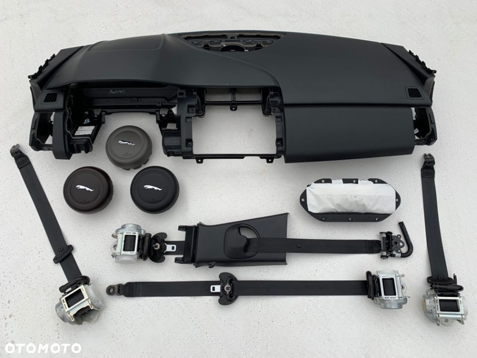 JAGUAR E-PACE DESKA KONSOLA KOKPIT PULPIT PÓŁKA PARAPET AIRBAG PODUSZKI POWIETRZNE KIEROWCY PASAŻERA oryginał wymiana AIRBAG PASY Raz2 !!! - 4