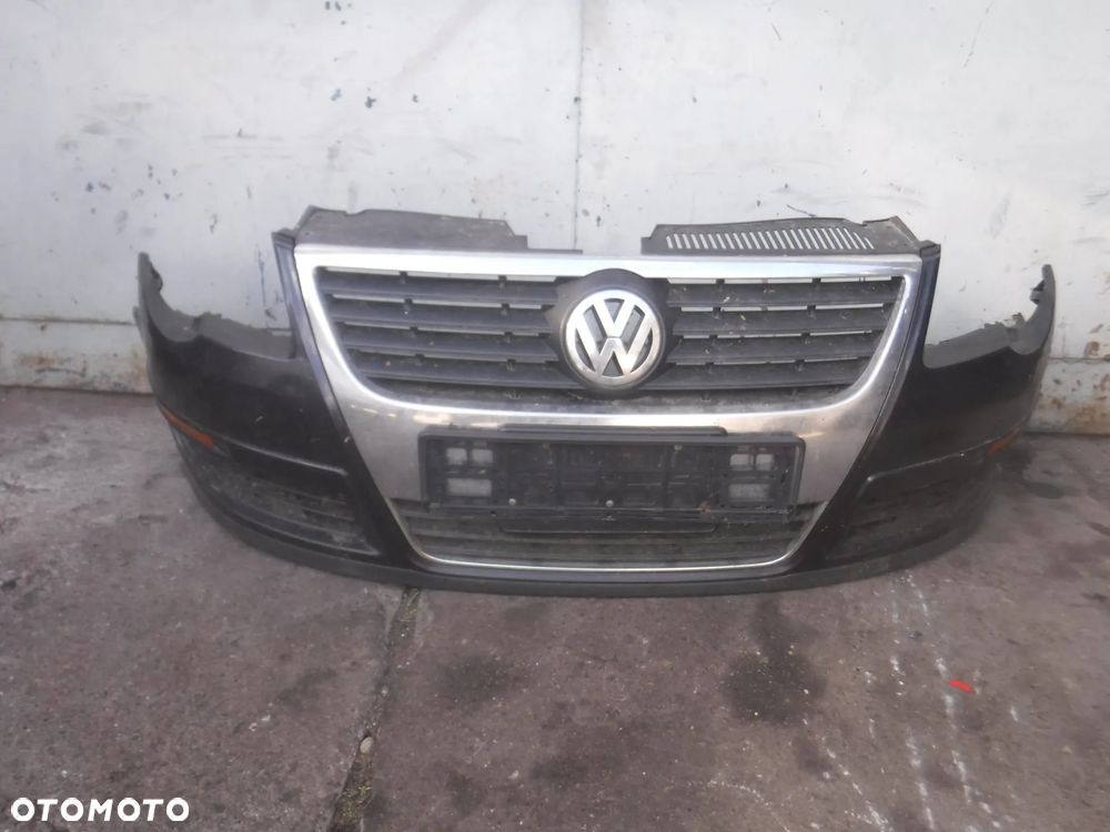Vw Passat B6 zderzak przod atrapa grill  kompletny LC9X - 1