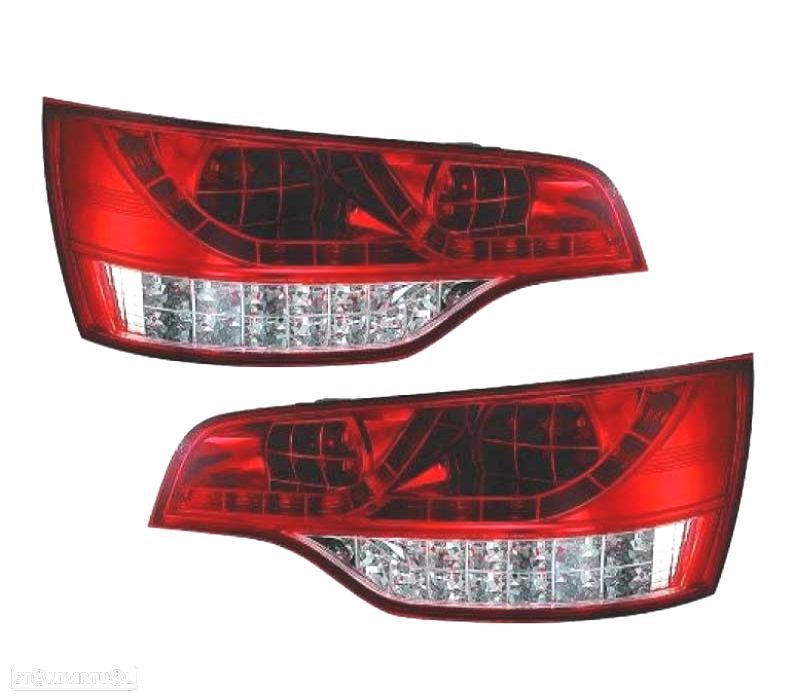 PILOTOS AUDI Q7 05-09 LED VERMELHO CROMADO - 2
