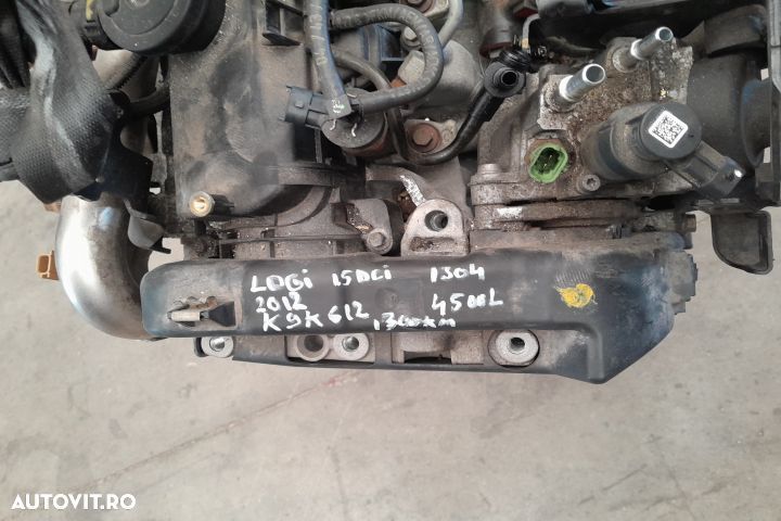 Motor fara anexe TIP MOTOR K9K(612) TIP MOTOR K9K(612) Dacia Lodgy 1 - 6