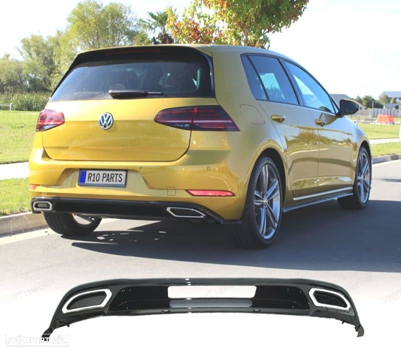 DIFUSOR VOLKSWAGEN VW GOLF 7.5 17-20 LOOK R LINE - 1