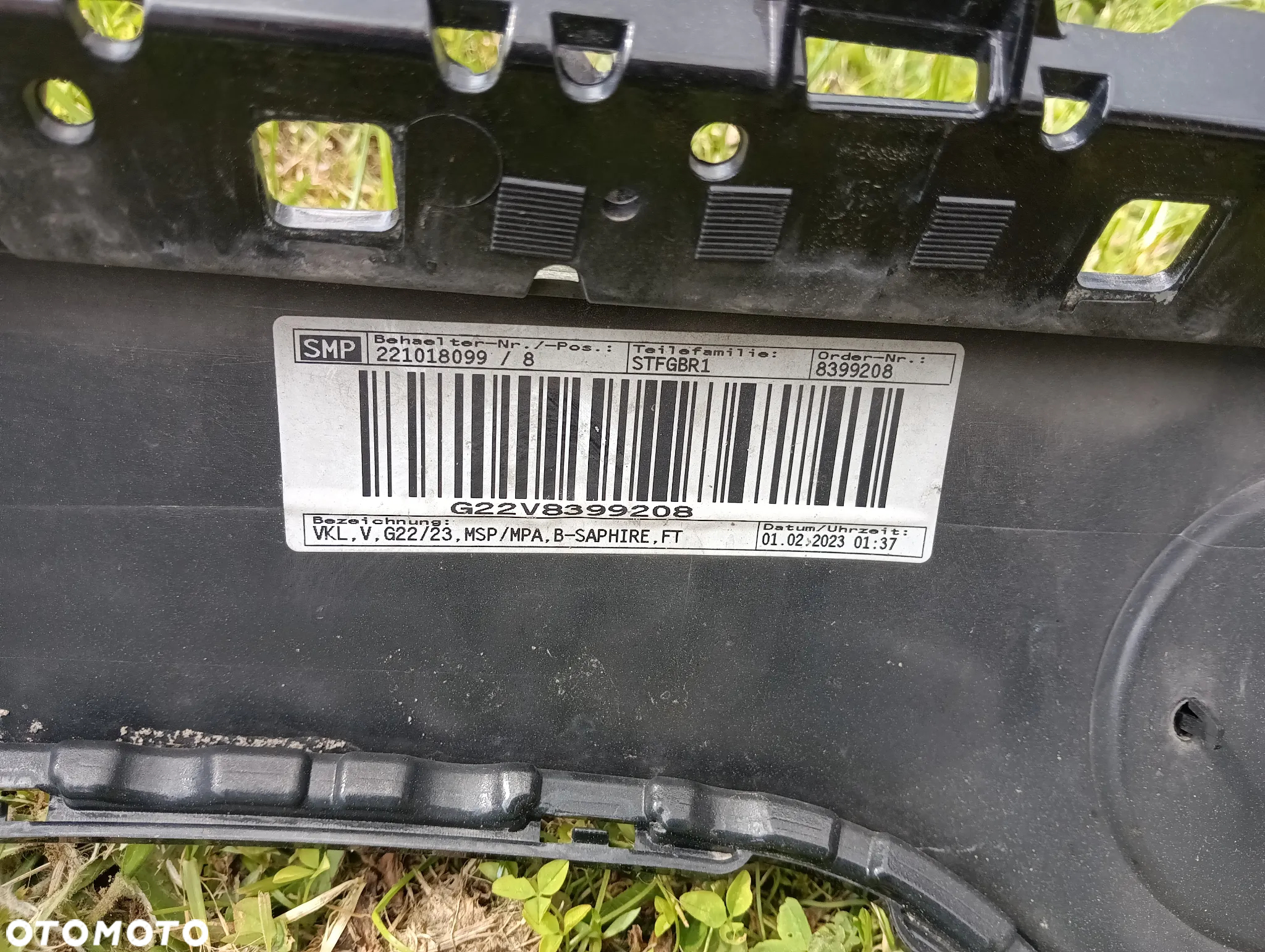 bmw g22 g23 m-pakiet zderzak przod przedni logo 8082226 - 7
