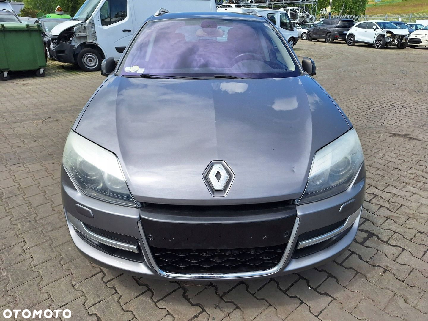 Renault Laguna 3 III LIFT 13- ZDERZAK PRZÓD TEKNG BIXENON LED MASKA ZESTAW - 5