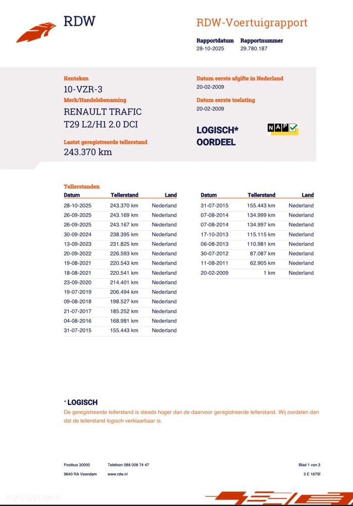 Renault TRAFIC dużo zdjęć*L2*klima*mały przebieg*2.0DCI 115KM - 2