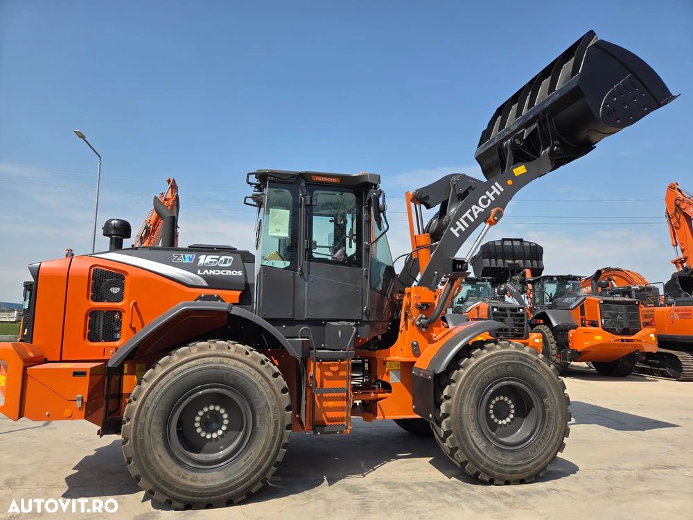 Hitachi ZW160-7, NOU 2026, cupa 2,5mc, 14,5tone, Anvelope MICHELIN, cantar din fabrica, gresare automata, motor 173CP, camera spate, camere laterale, scaun operator pneumatic, produs in JAPONIA, posibilitate leasing 5 ani, GARANTIE 3 ANI-PROMOTIE 156.900 EUR - 16