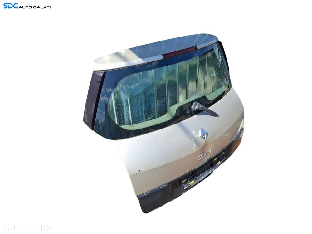 Haion Hayon Portbagaj Dezechipat cu Luneta Geam Sticla Renault Scenic 2 2003 - 2009 (Mici Defecte Ondulatii) [LC0625] - 6