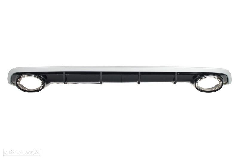 Difusor com Ponteiras Audi A6 4G C7 (2015 a 2018) Look RS6 - 1