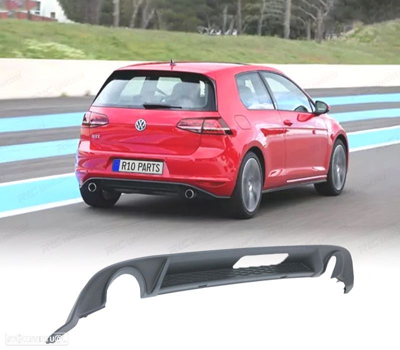 DIFUSOR VOLKSWAGEN VW GOLF 7.5 17-20 LOOK GTI PLASTICO ABS - 1