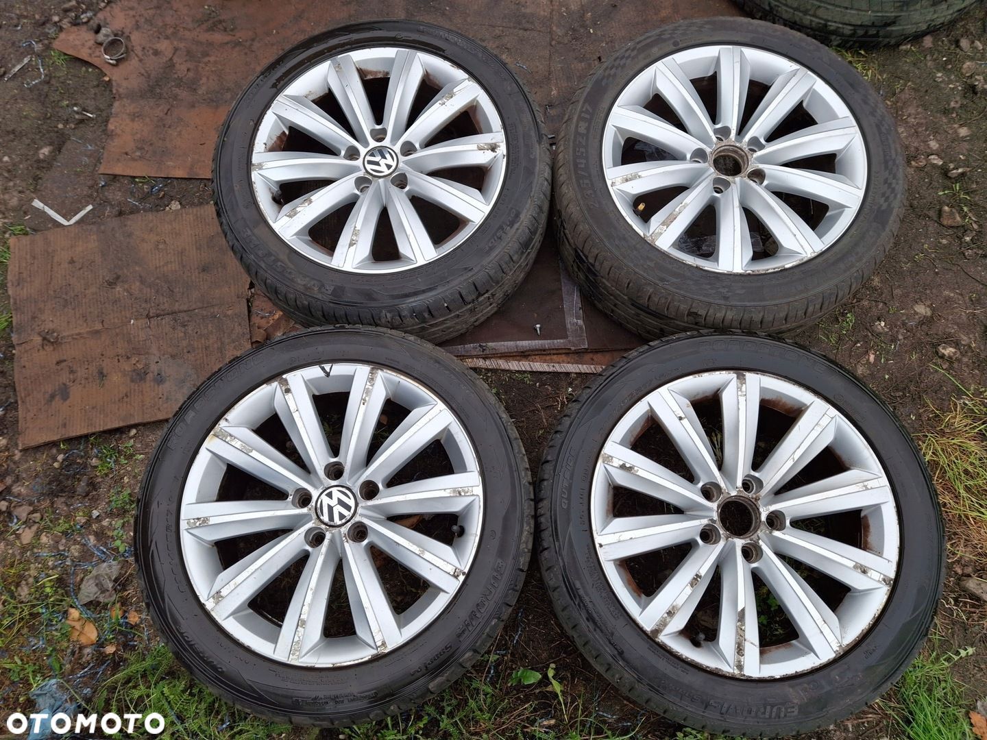 VW PASSAT B7 KOŁA 17 FELGI ALUMINIOWE 3AA601025F ET47 7,5Jx17 OPONY - 1