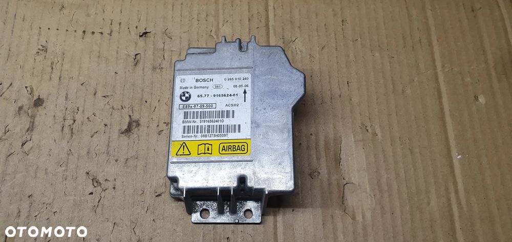 Moduł Sensor Airbag Poduszek BMW 3 E93 9165624 - 1