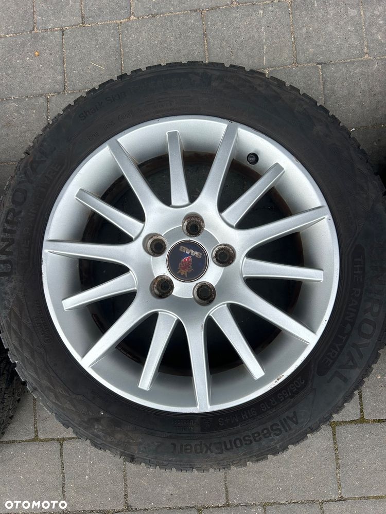 Felgi aluminiowe 5x110 16”  Saab opony zimowe komplet 205/55/16 Uniroyal 2023 - 10