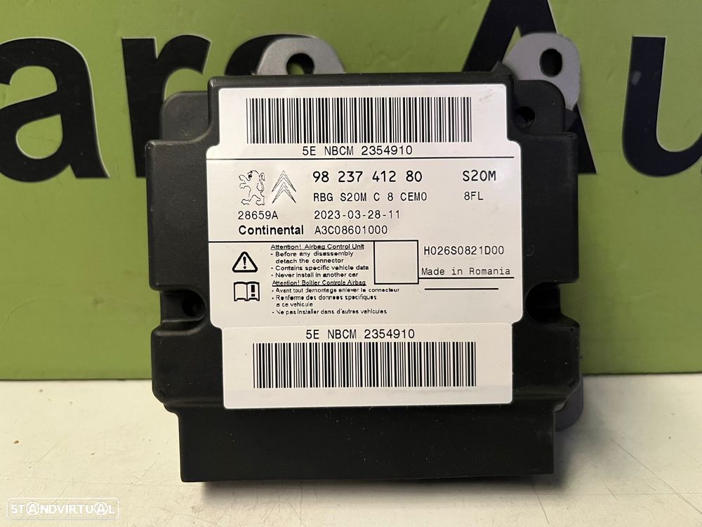 Peugeot Partner III k9 - CENTRALINA AIRBAG - 9823741280 - 2