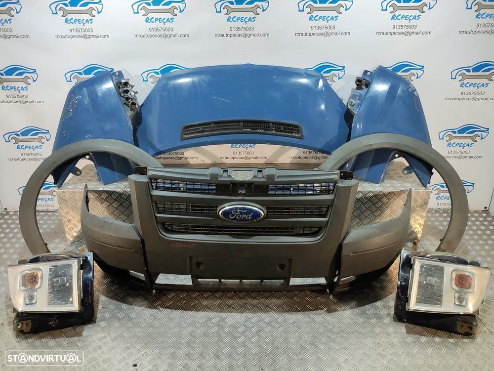 FRENTE COMPLETA FORD TRANSIT VII 7 MK7 FM FN FF ANO 2008 A 2013  CAPOT PARACHOQUES GUARDA-LAMAS OTICAS RADIADOR VENTILADOR FRENTE FIBRA REFORÇO - 5
