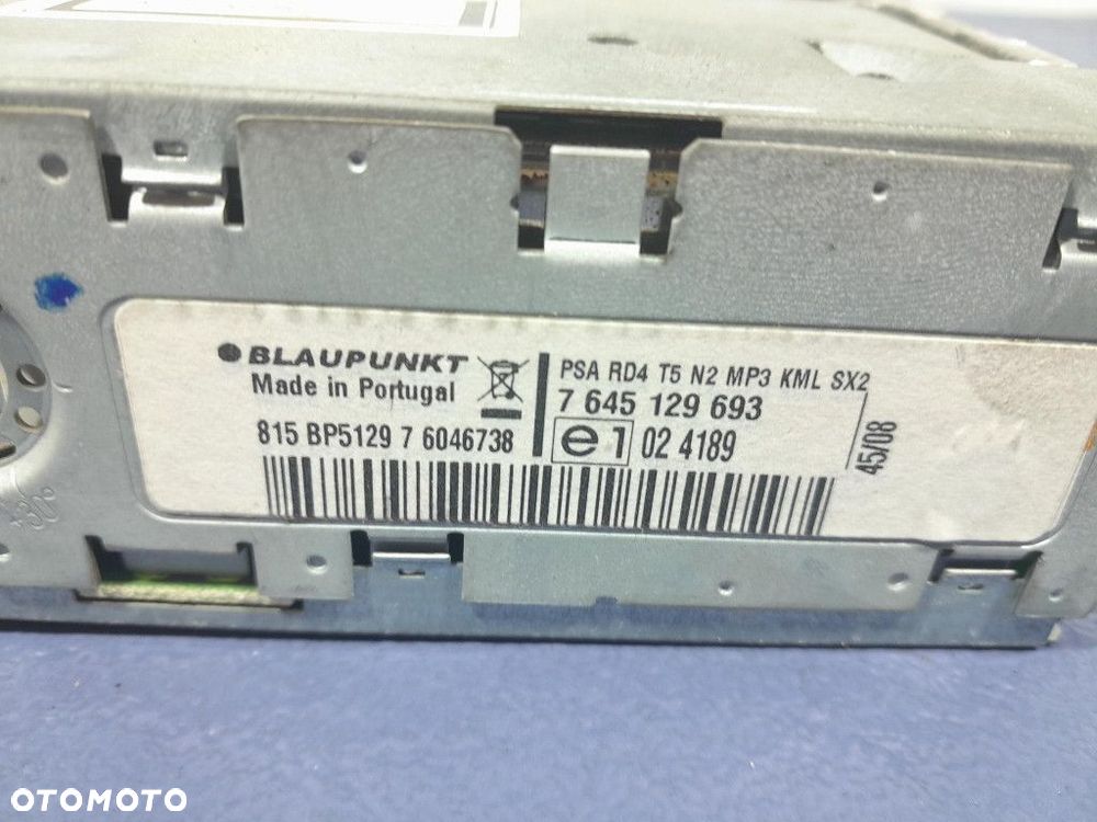 CITROEN C8 RADIO FABRYCZNE CD MP3 9660646677 - 5