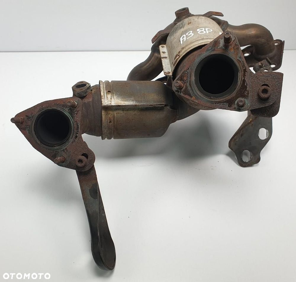 KOLEKTOR WYDECHOWY KATALIZATOR AUDI A3 8P 2.0 FSI 06F253031 06F166AA - 2