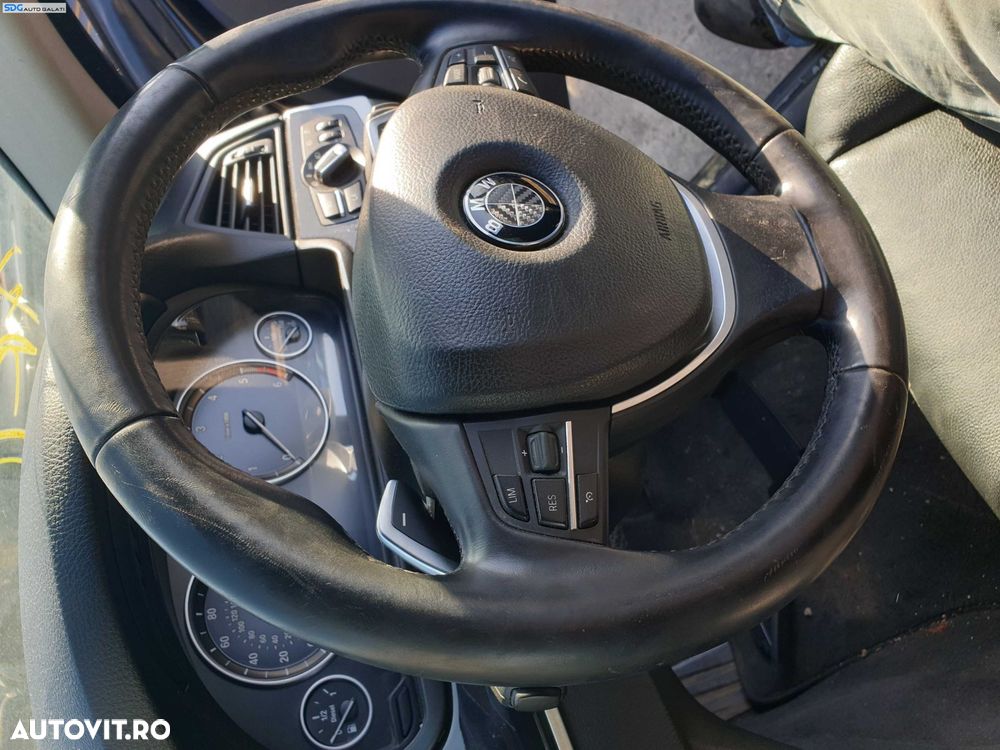 Volan Piele Sport cu Comenzi si Padele FARA Airbag BMW Seria 5 F10 2009 - 2014 [K3911] - 3