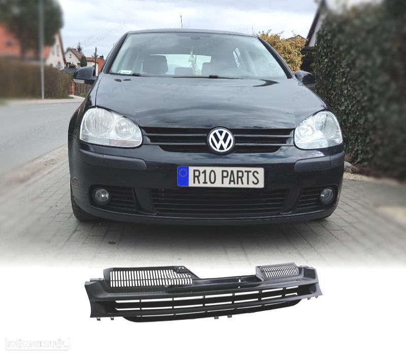 GRELHA FRONTAL VOLKSWAGEN VW GOLF 5 03-06 PRETO - 1