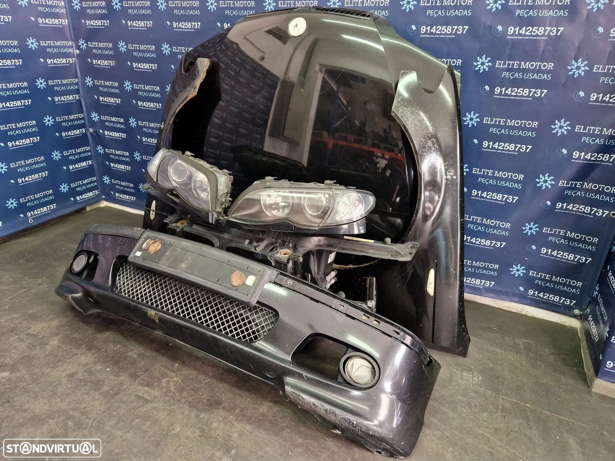 Frente completa usada BMW 330D E46 PACK M FASE 2 XENON parachoques capot oticas guardalamas - 1