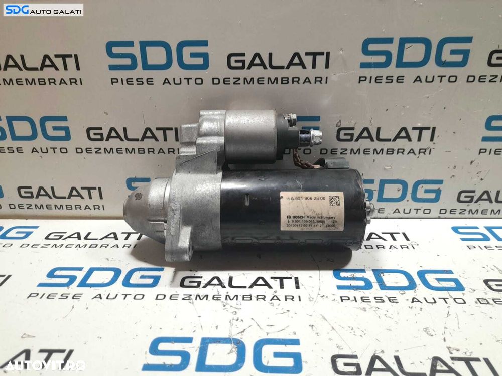 Electromotor cu 13 Dinti Mercedes ML W166 ML250 2.2 CDI 2011 - 2015 Cod A6519062800 0001139065 [N0255] - 2