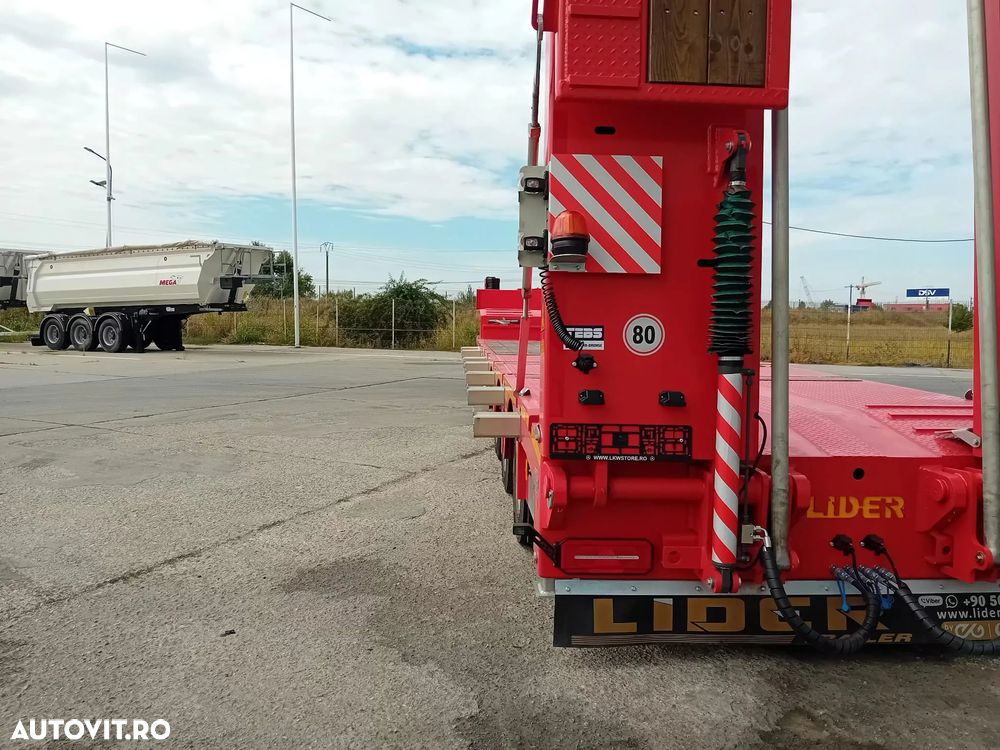 Lider TRAILER/LOW LOADER 4 AXE/4 AXELS, NOU/NEW TOP !!! - 11