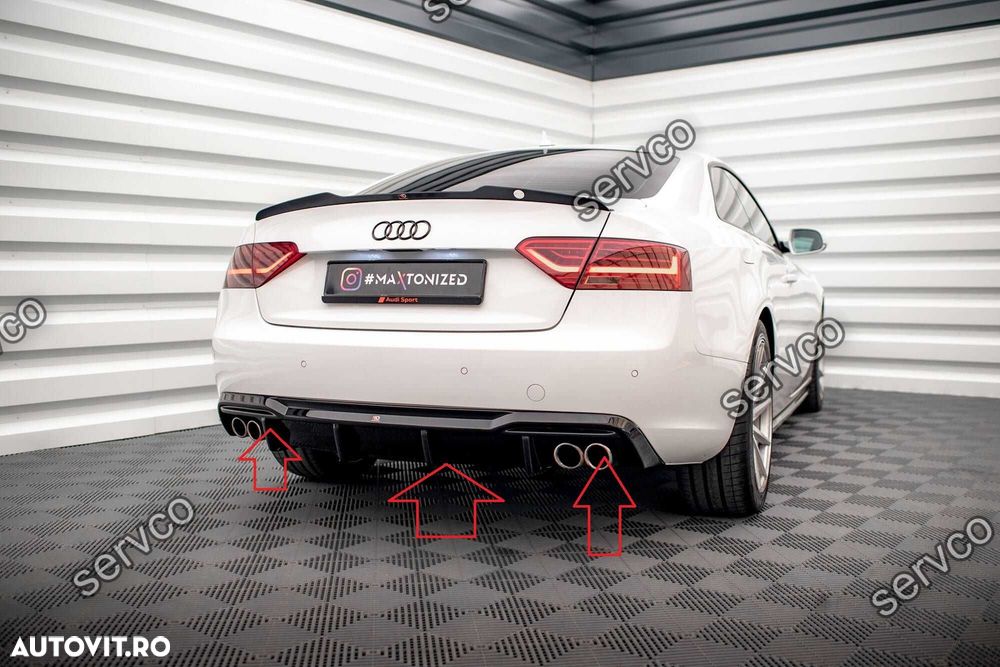 Difuzor bara spate Audi A5 8T Facelift 2011-2016 v44 - Maxton Design - 3