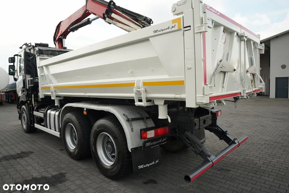 Renault C 430 / 6x4 / WYWROTKA 2 STRONNA / HYDROBURTA + HDS FASSI F155.A0.22 / STEROWANIE RADIOWE / ROTATOR / ŁYŻKA / EURO 6 / - 16