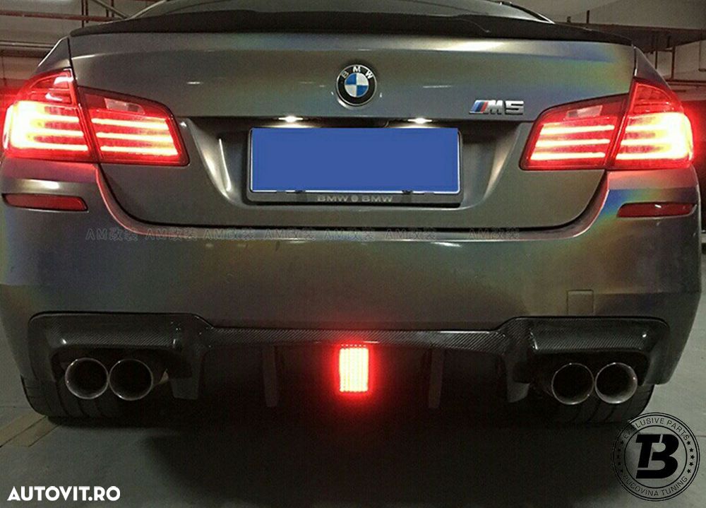 Difuzor Bara Spate compatibil cu BMW Seria 5 F10 F11 M5 LED Design - 15