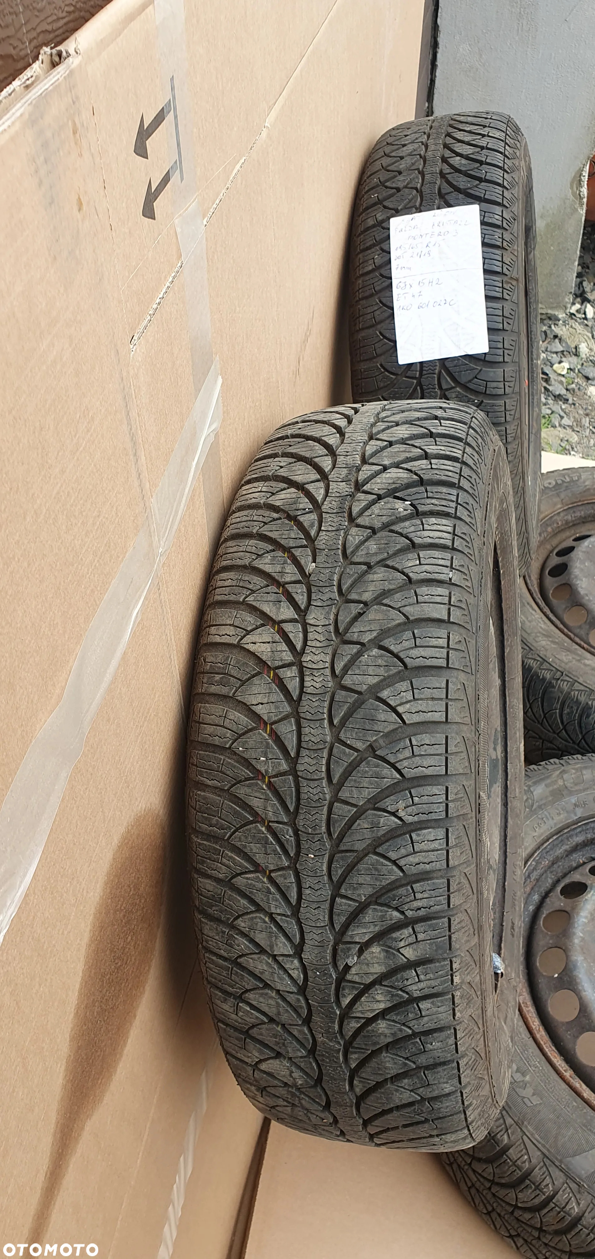 Felgi stalowe z oponami 5X112 ET47 6J R15 7mm 1K0601027C - 4