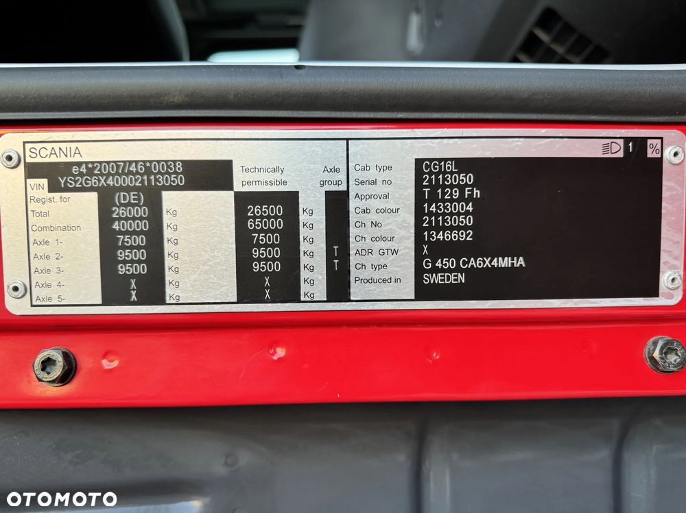 Scania G450, 6x4, DMC 65 T, BEZ EGR, - 37