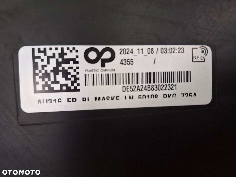 AUDI Q4 E-TRON 21-25 NIE KLEJONY! ZDERZAK PRZÓD PRZEDNI GRILL KRATKA EMBLEMAT ORYG 89A807725A WYSYŁKA 24H - 13