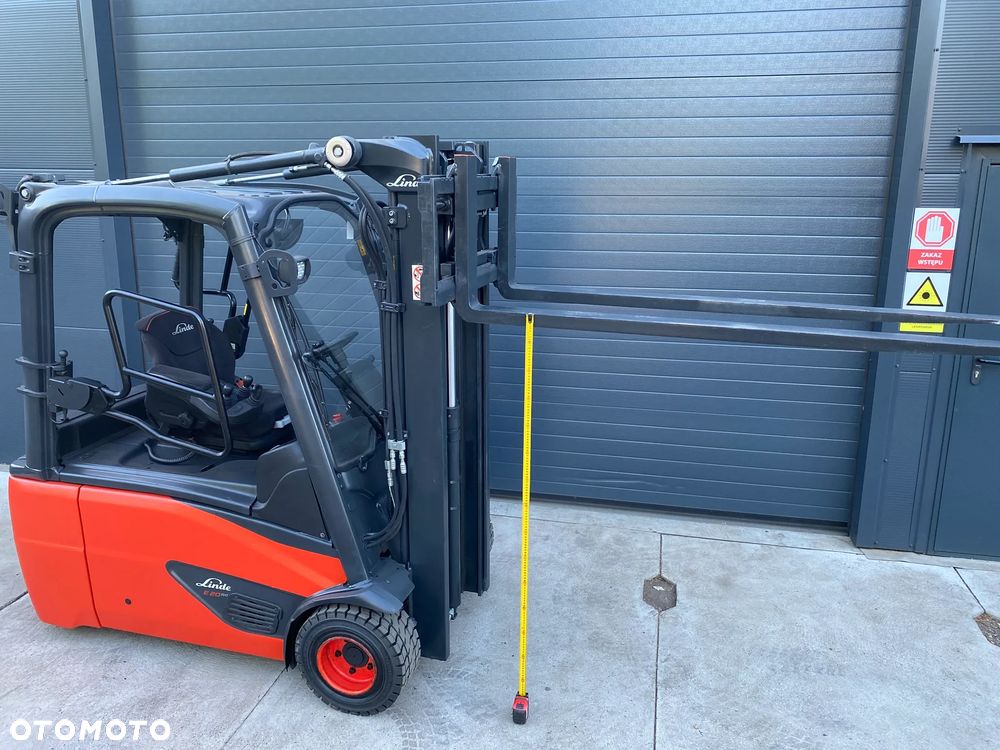 Linde E20L DUPLEX  przesuw zintegrowany, NOWE opony - 23