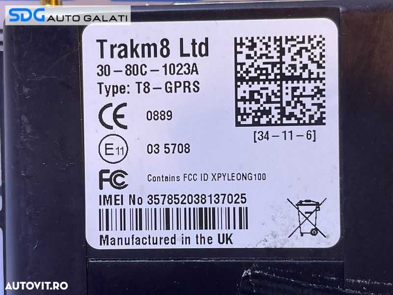 Unitate Modul Calculator Urmarire GPS Navigatie Multimarca Audi Volkswagen Seat Skoda Opel BMW Mercedes Trakm8 30-80C-1023A [L0652] - 2