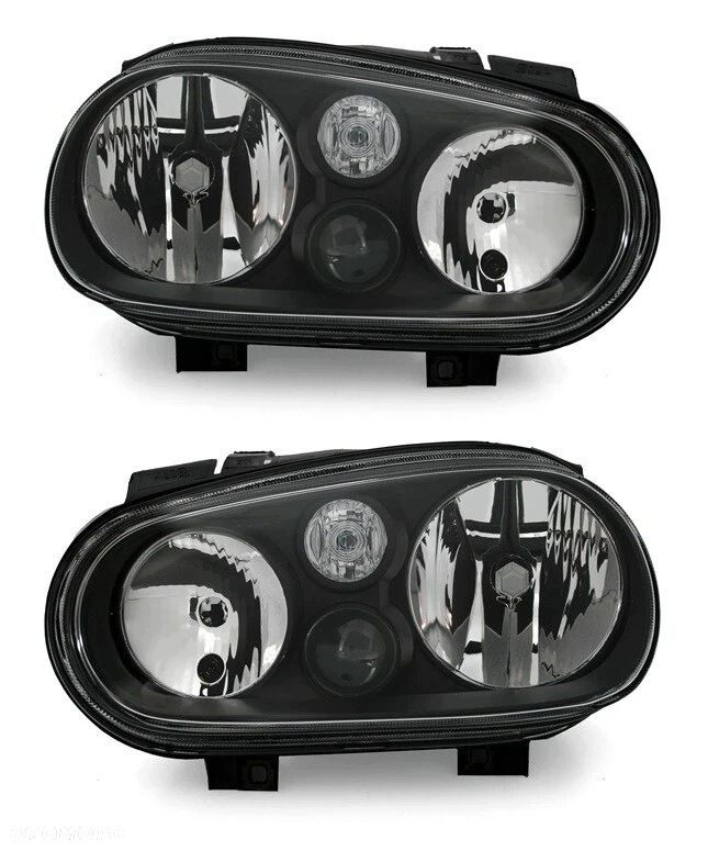 Reflektory Lampy kpl Tuning TYC Black Czarne h7 h1 h3 VW Golf IV 4 1j 98-04 - 2