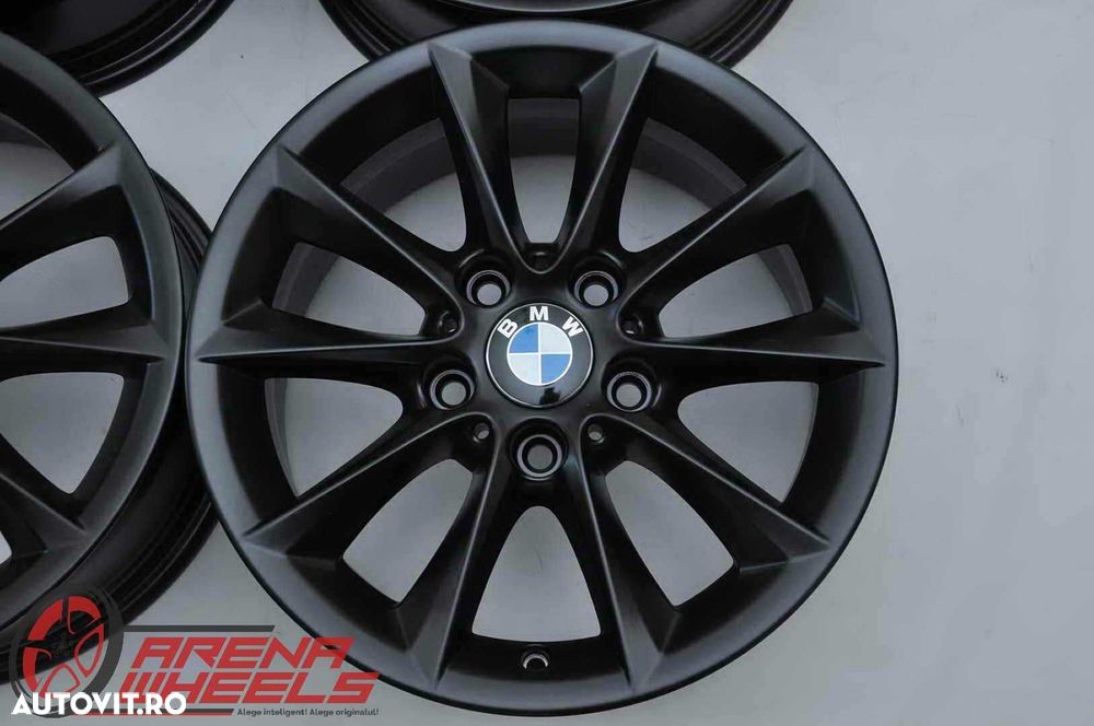 Jante 16 inch Originale BMW Seria 1 F20 F21 R16 Style 411 Negru Mat - 4