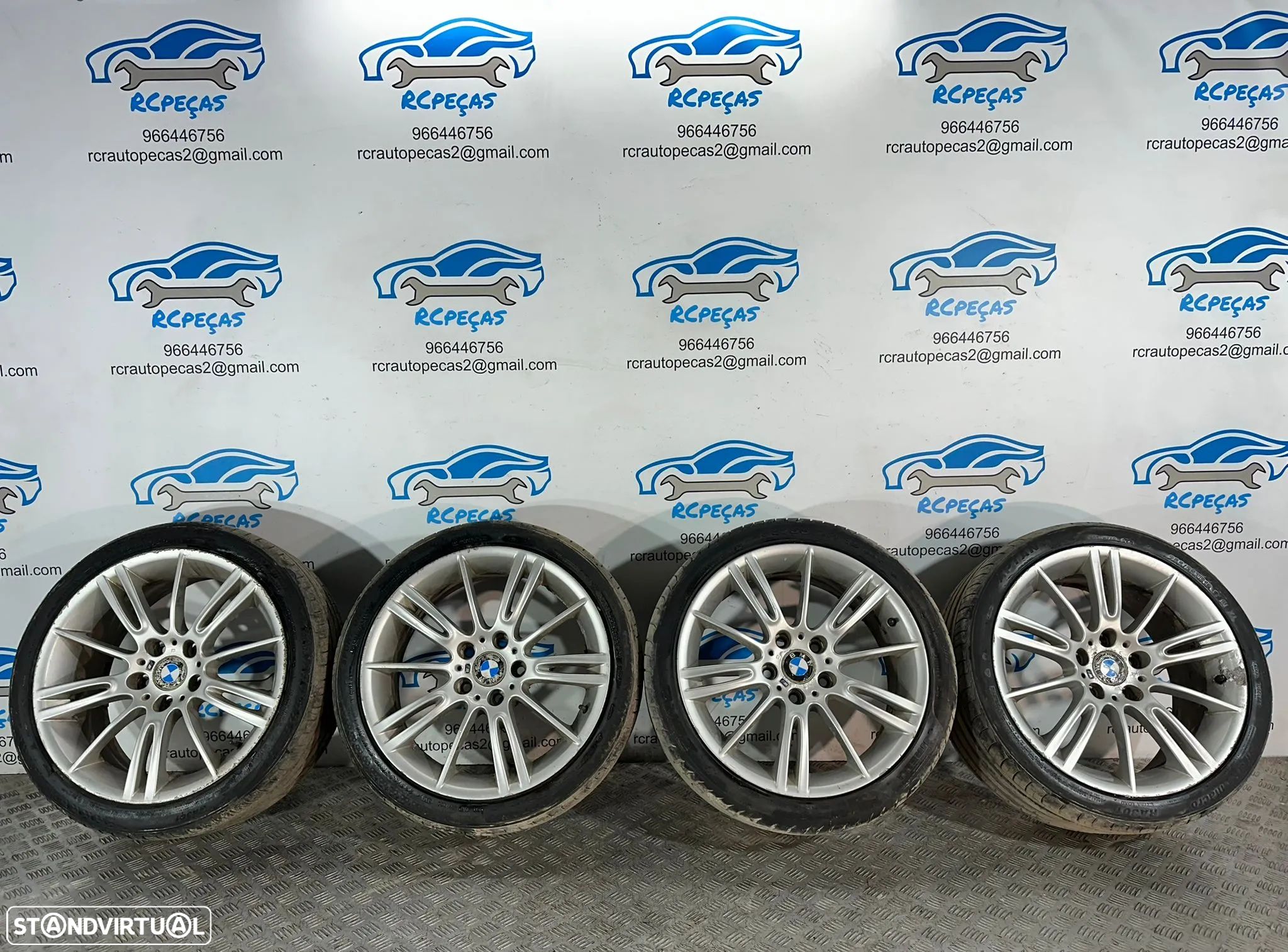 .Conjunto Jantes 18 Originais Pack M Style 193 BMW Serie 3 E90 Carro E91 Carrinha E92 Coupe E93 Cabrio 8J 8.5J ET34 ET37 5x120 - 1