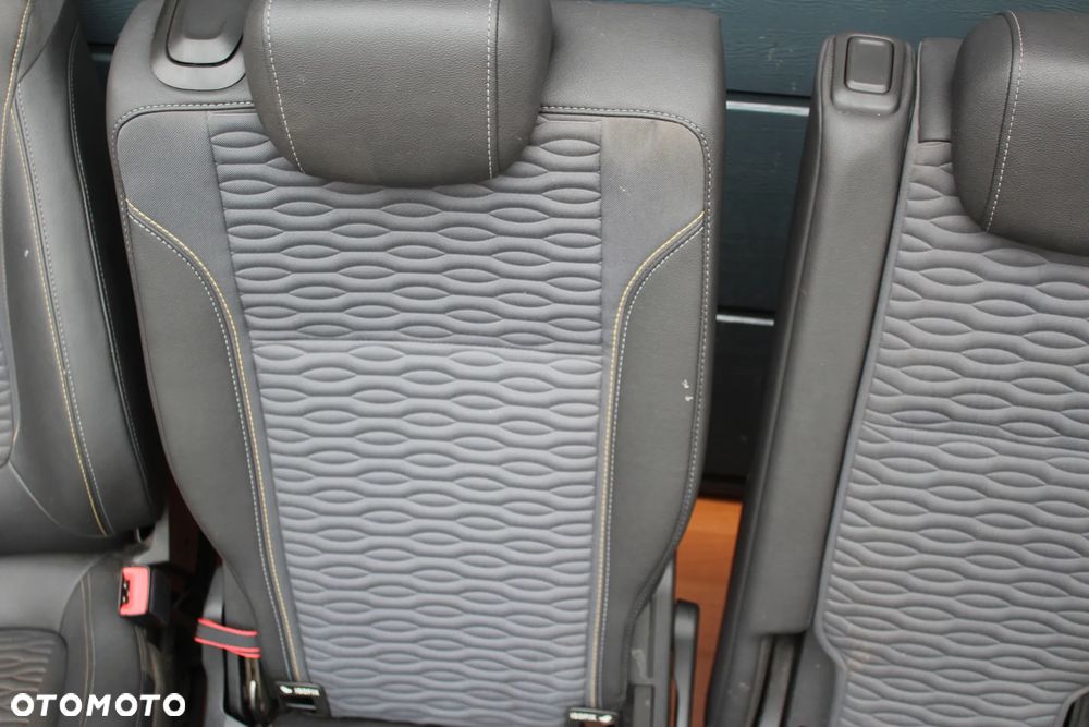 KOMPLET PRZEKŁADKA FOTELE BOCZKI PLASTIKI WYKŁADZINA PASY OPEL ZAFIRA C 7 OSÓB PÓŁSKÓRA - 16