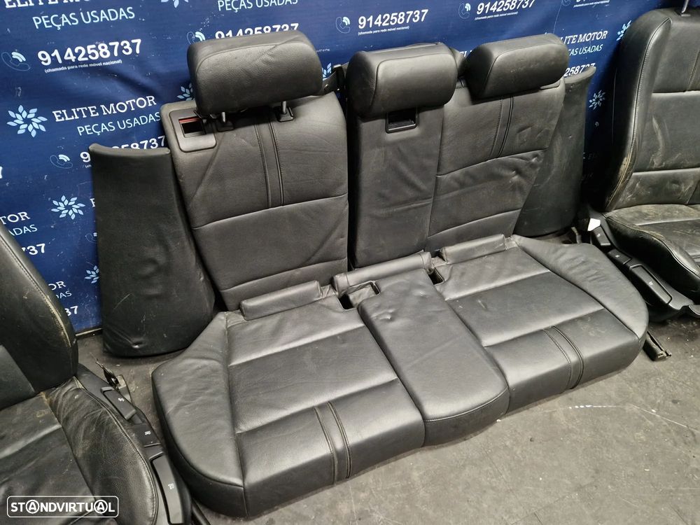 Jogo de bancos usados BMW X3 E83 PACK M PRETOS PELE - 8