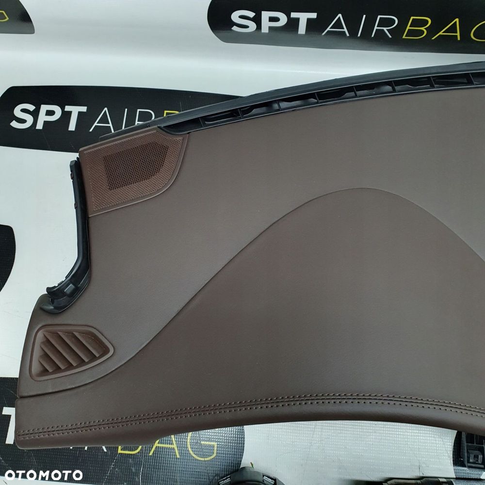 PORSCHE 971 DESKA ROZDZIELCZA BRĄZ KONSOLA KOKPIT PULPIT PODUSZKI AIRBAG AIR BAG PASY KIT SET - 2