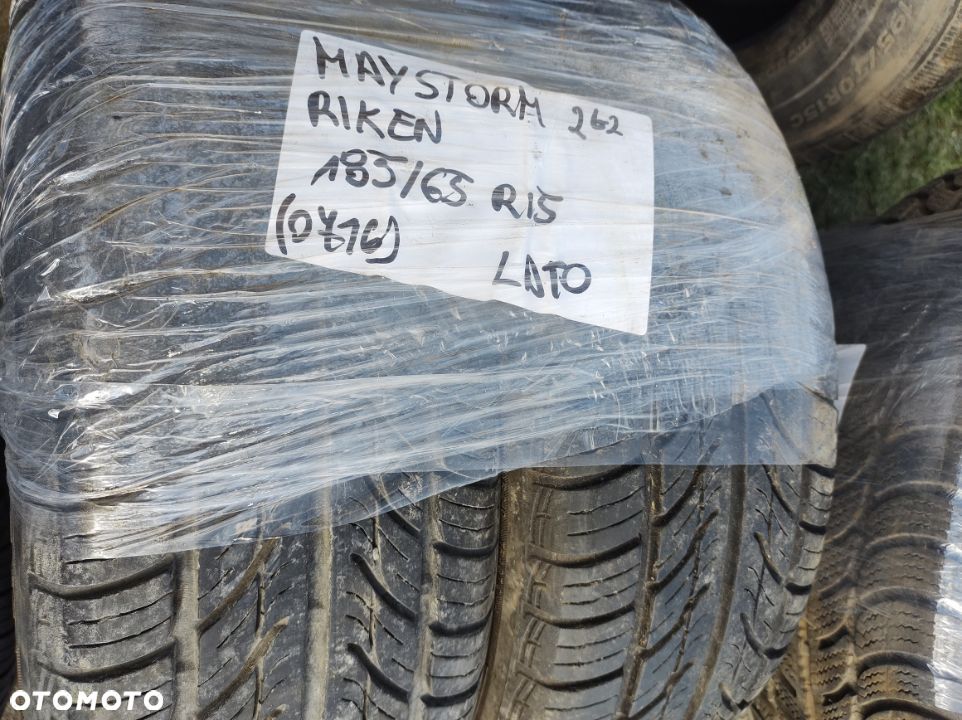 2 opony MAYSTORM RIKEN  185/65 r15 lato - 1