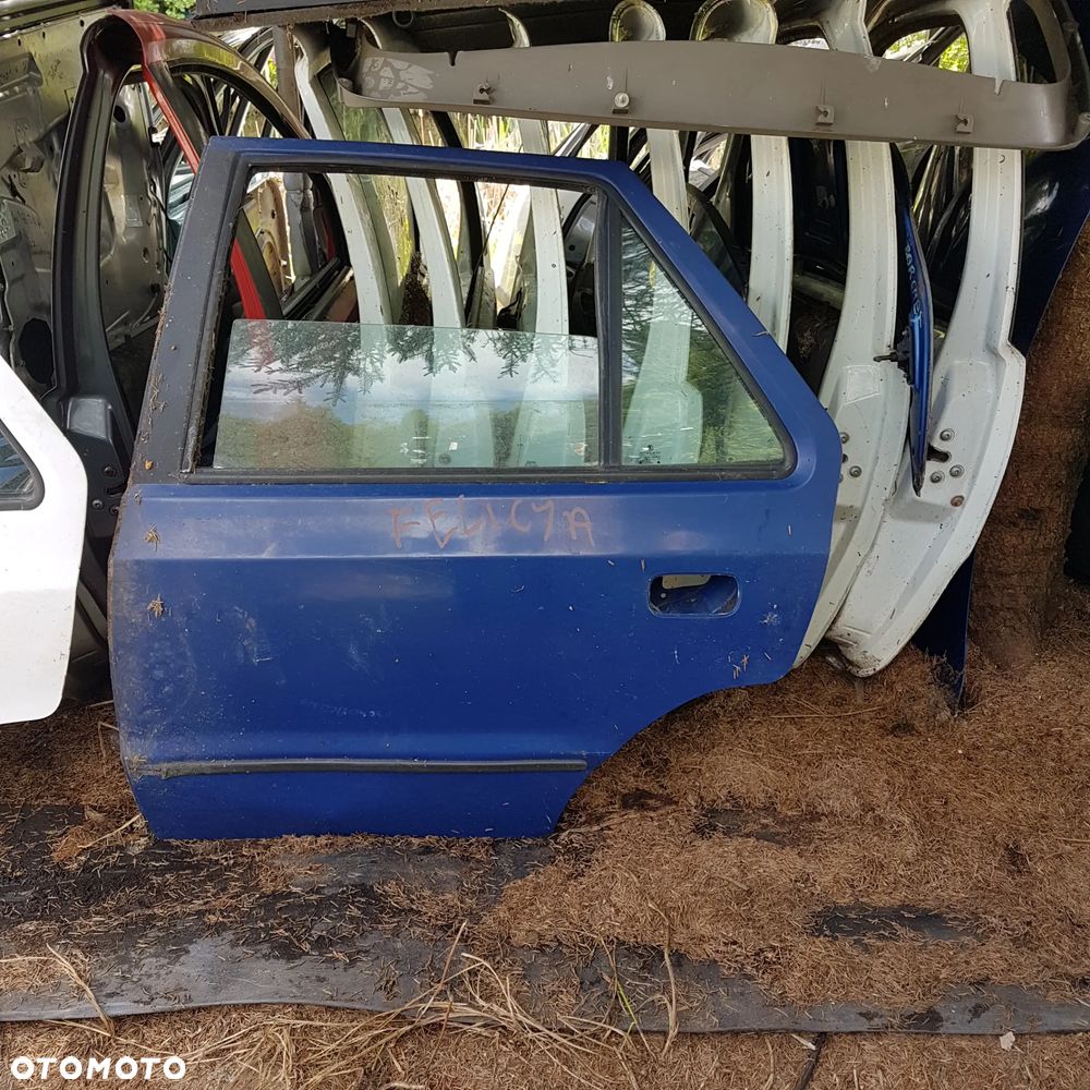 drzwi szyba zamek podnośnik szyby skoda felicia tył - 2