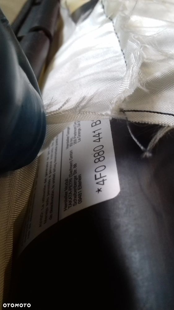 poduszka powietrzna tył tylna lewa prawa 4F0880441B 4F0880442B A6 C6 sedan - 10