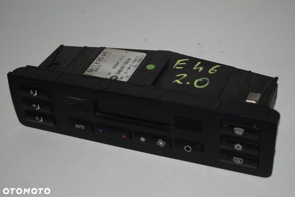 PANEL STEROWANIA NAWIEWU BMW E46 8382446 - 1